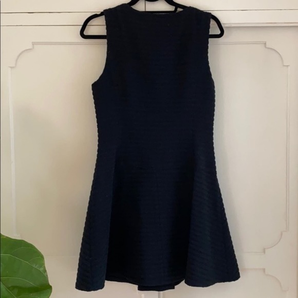 Theory Black Zipped V Neck Lined Shift Dress‎ Sayidres Leira Zip Front size 8 - Picture 13 of 15